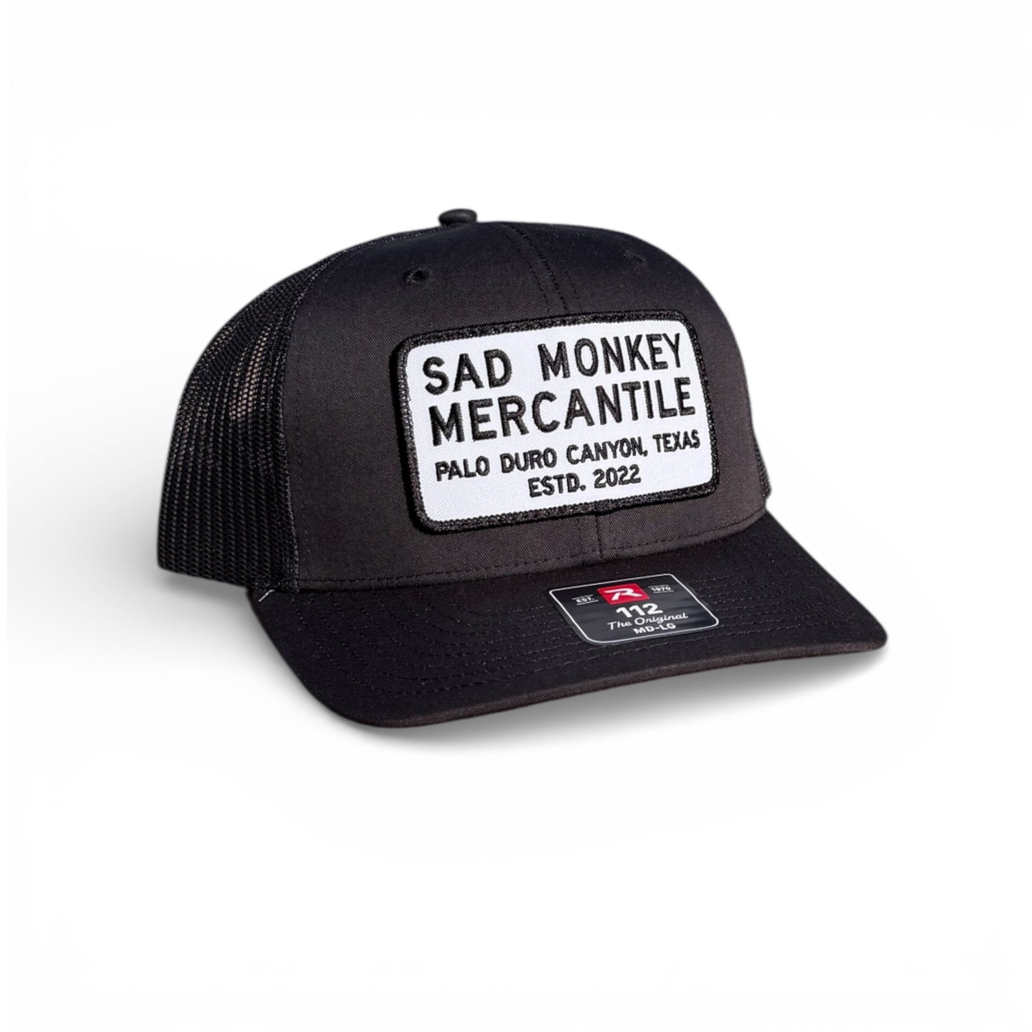 Trucker Hat - Black & White Patch