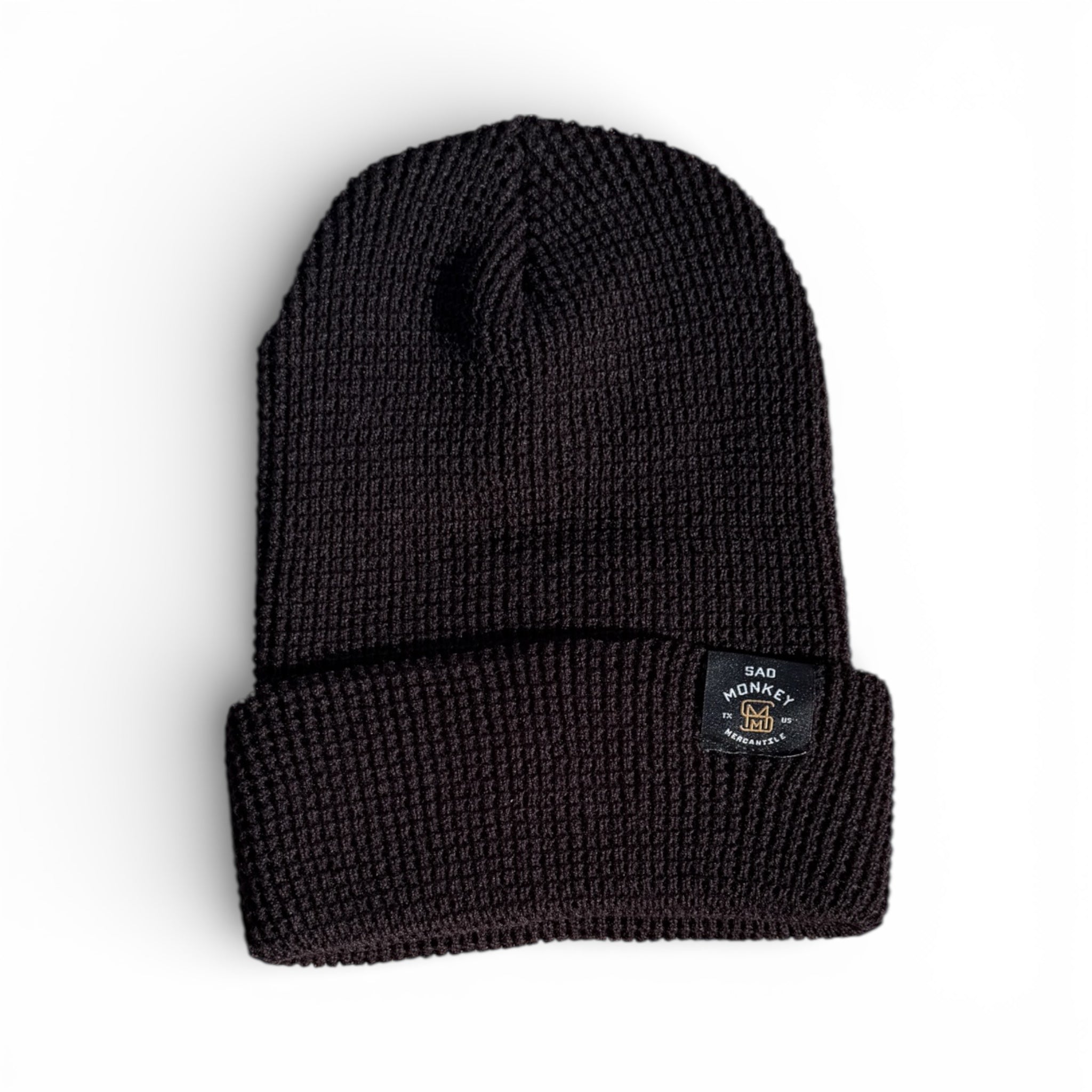 SMM Brand Waffle Beanie - Black