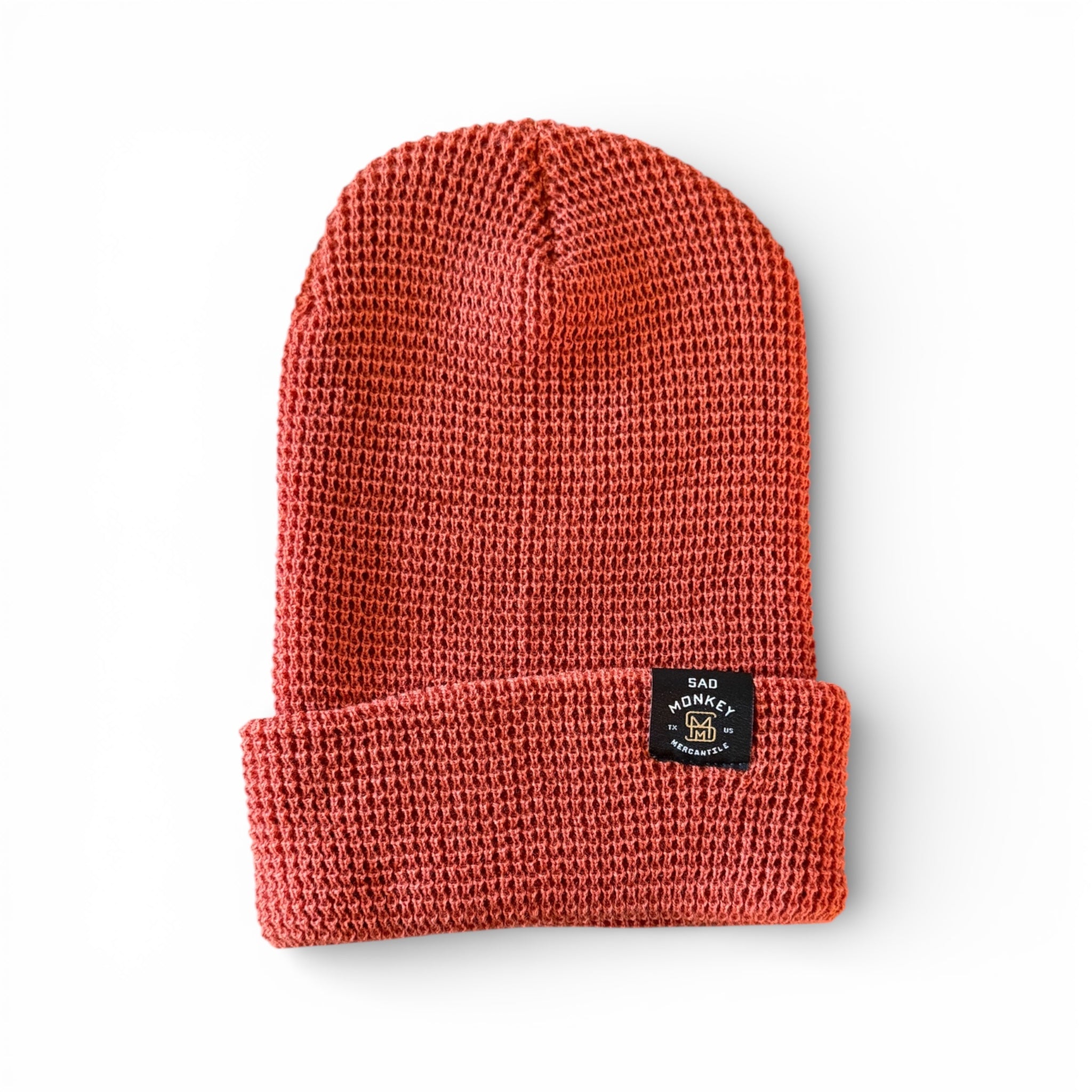 SMM Brand Waffle Beanie - Rust