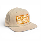 Badge Corduroy Rope Hat - Tan