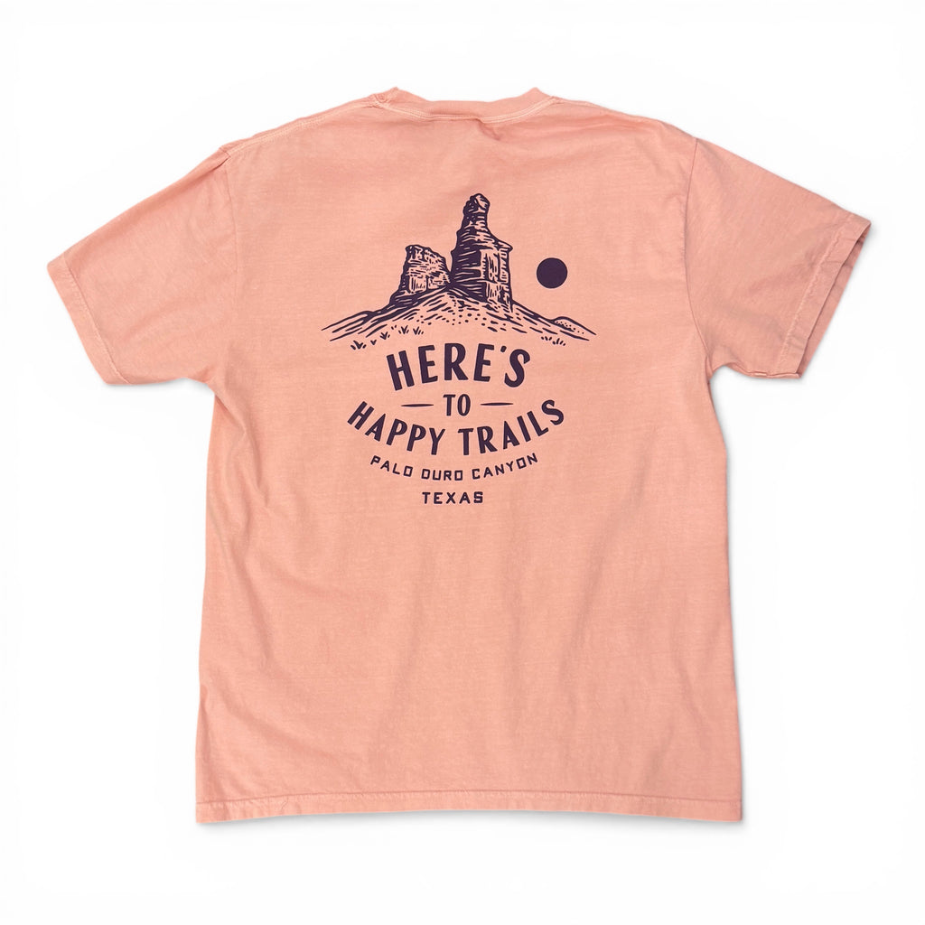 Happy Trails Tee - Peach