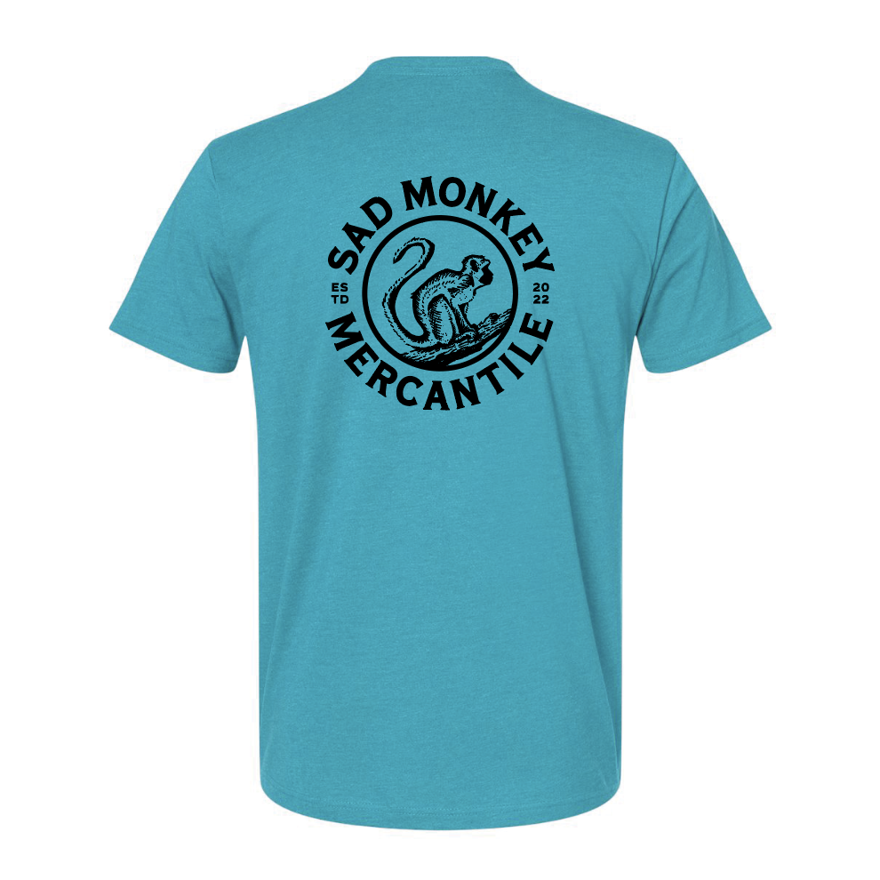 Tree Monkey Hiker Tee - Turquoise