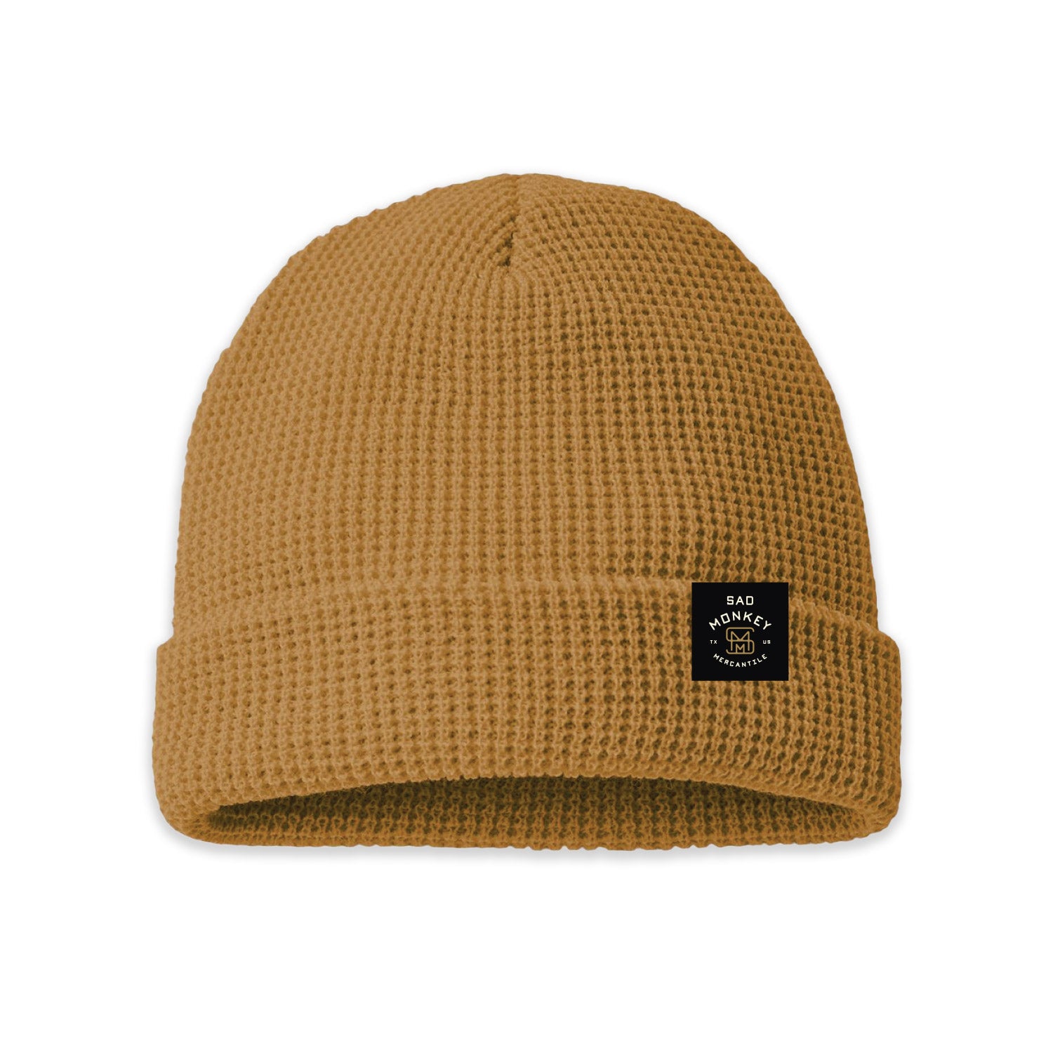 SMM Brand Waffle Beanie - Camel