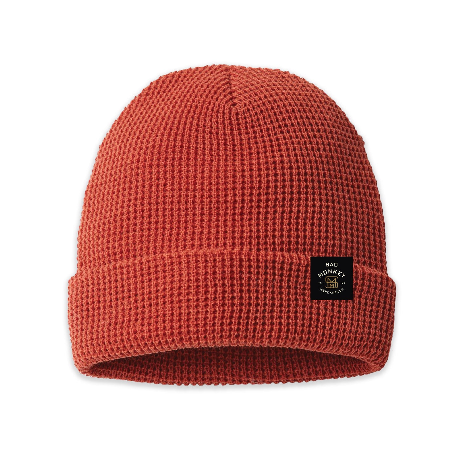 SMM Brand Waffle Beanie - Rust