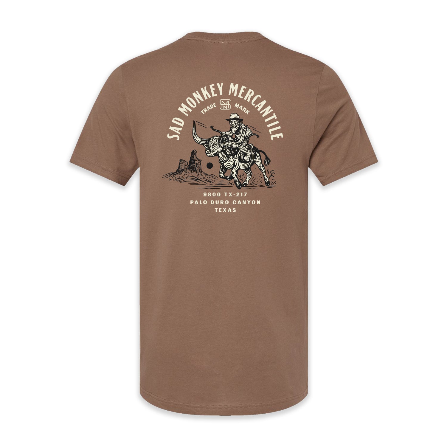 Longhorn Monkey Tee - Brown