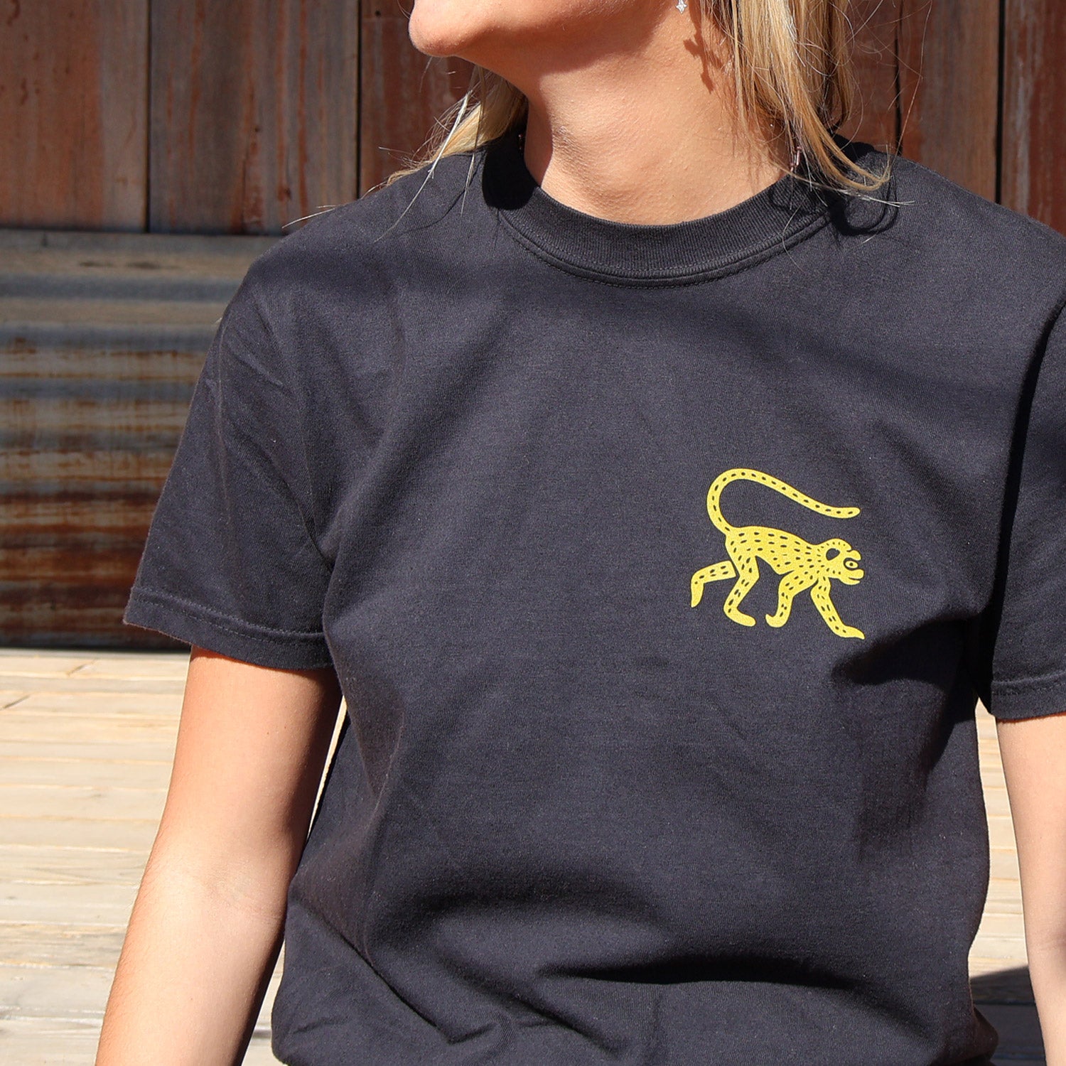Golden Monkey Tee - Black