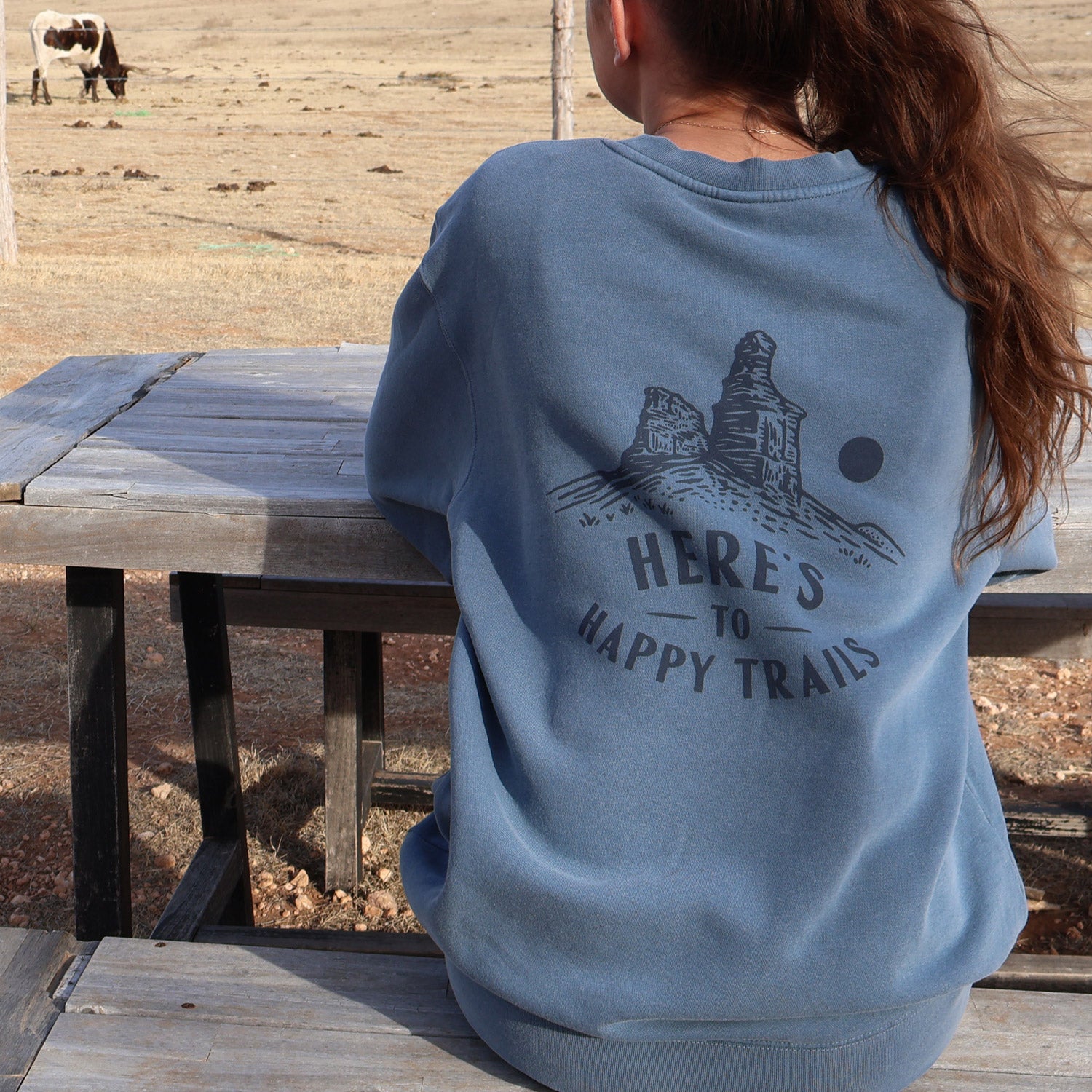 Happy Trails Sweatshirt - Blue