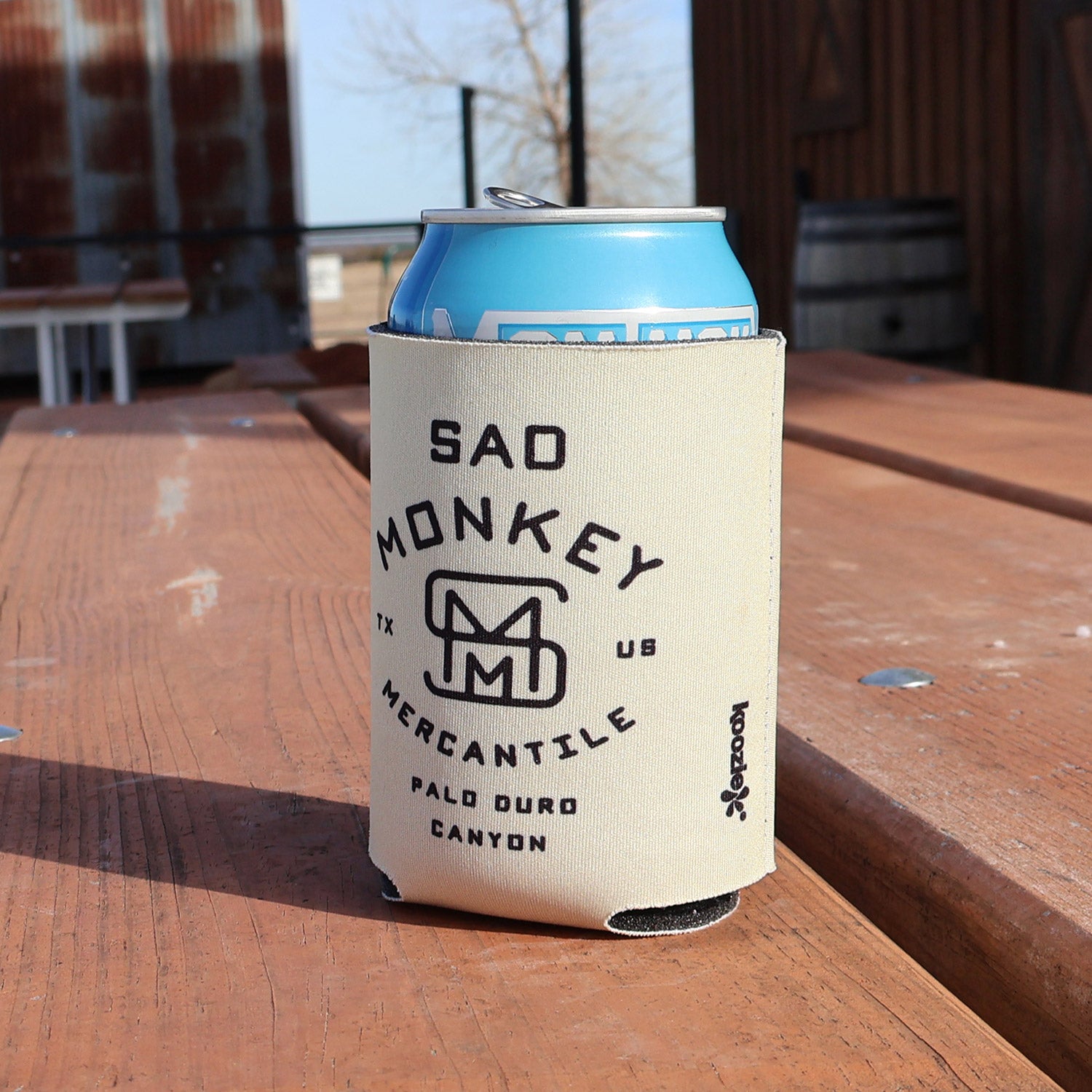 Hiker Monkey Koozie® - Khaki