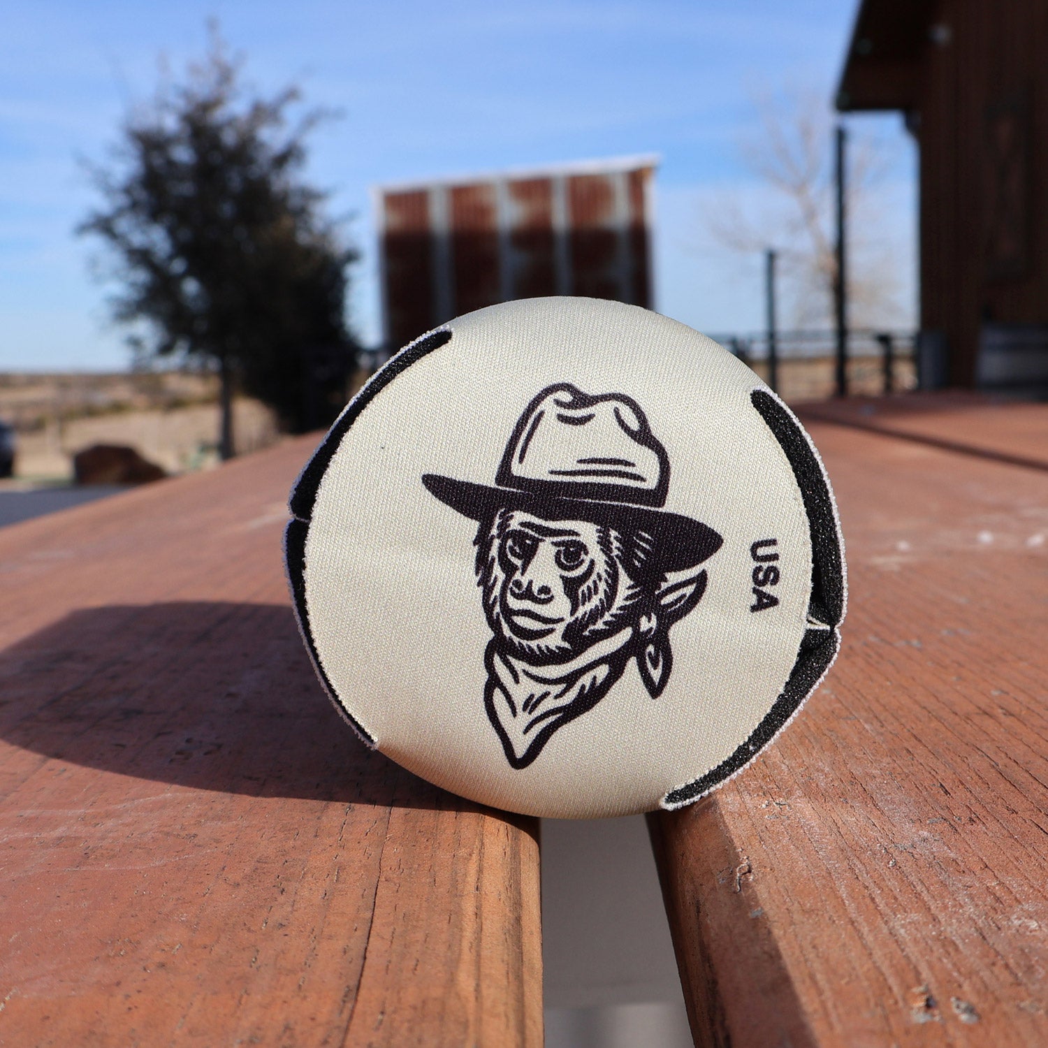 Hiker Monkey Koozie® - Khaki