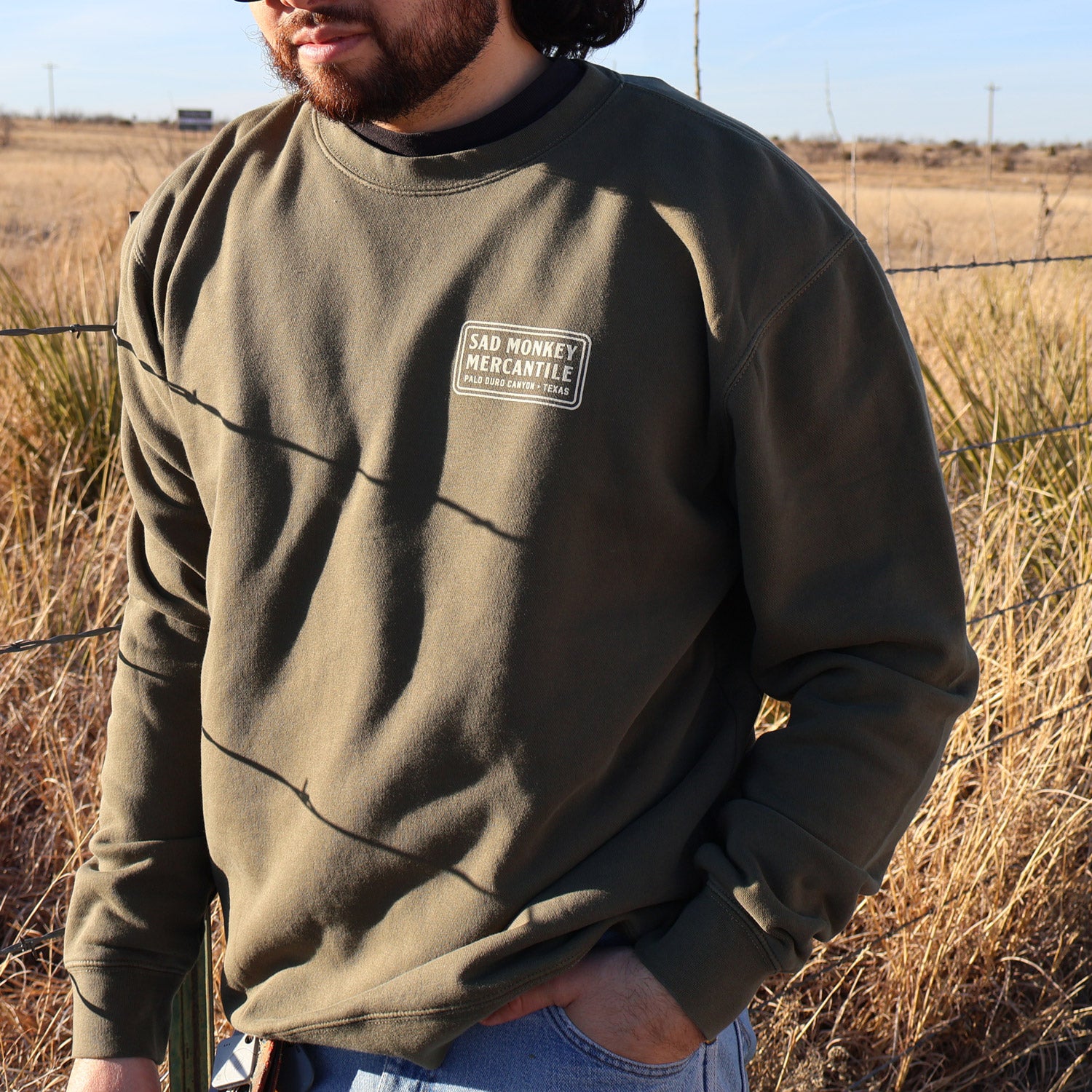 Longhorn Monkey Sweatshirt - Green