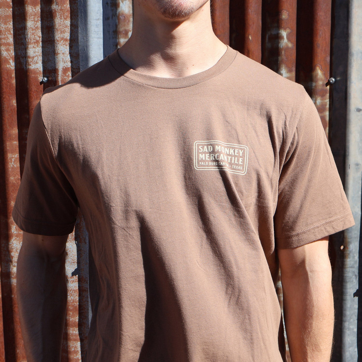 Longhorn Monkey Tee - Brown