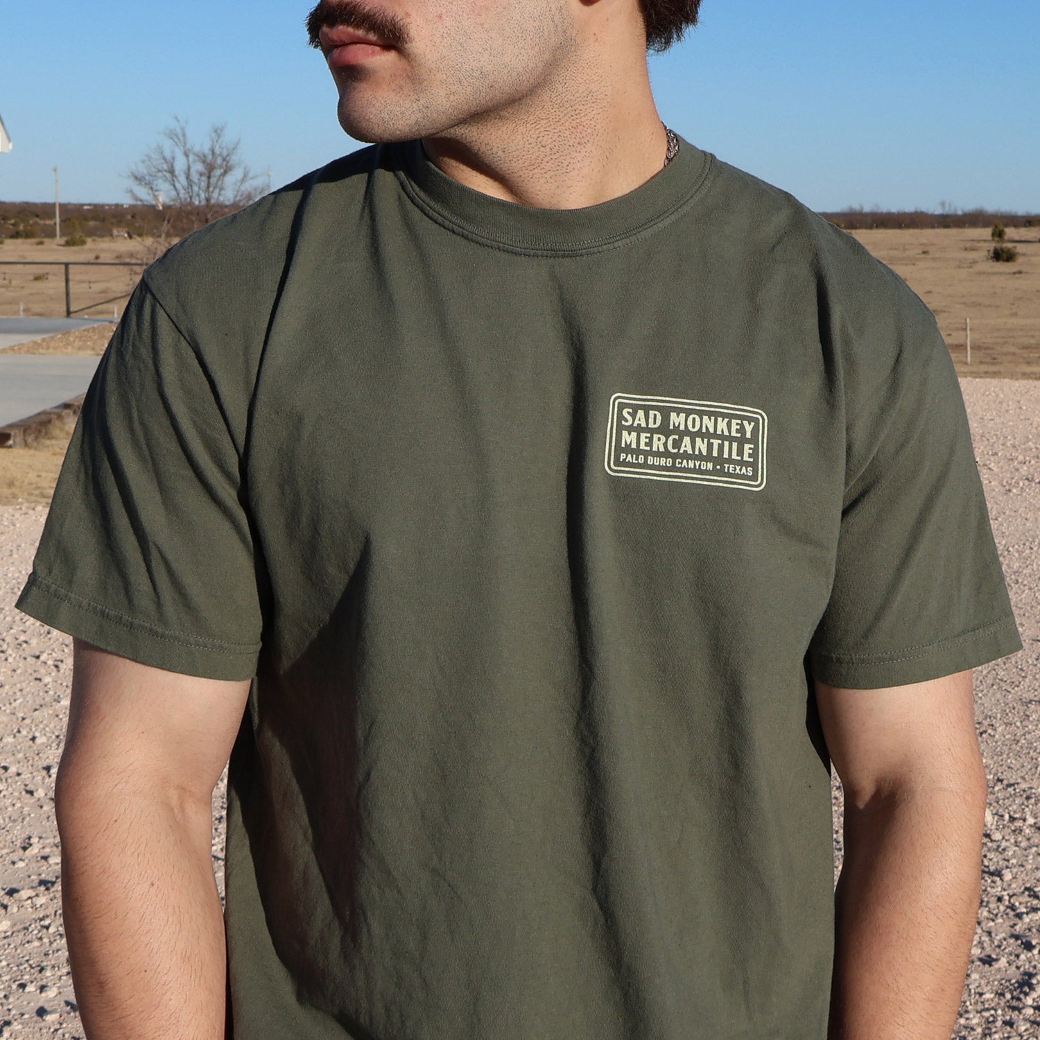 Longhorn Monkey Tee - Green