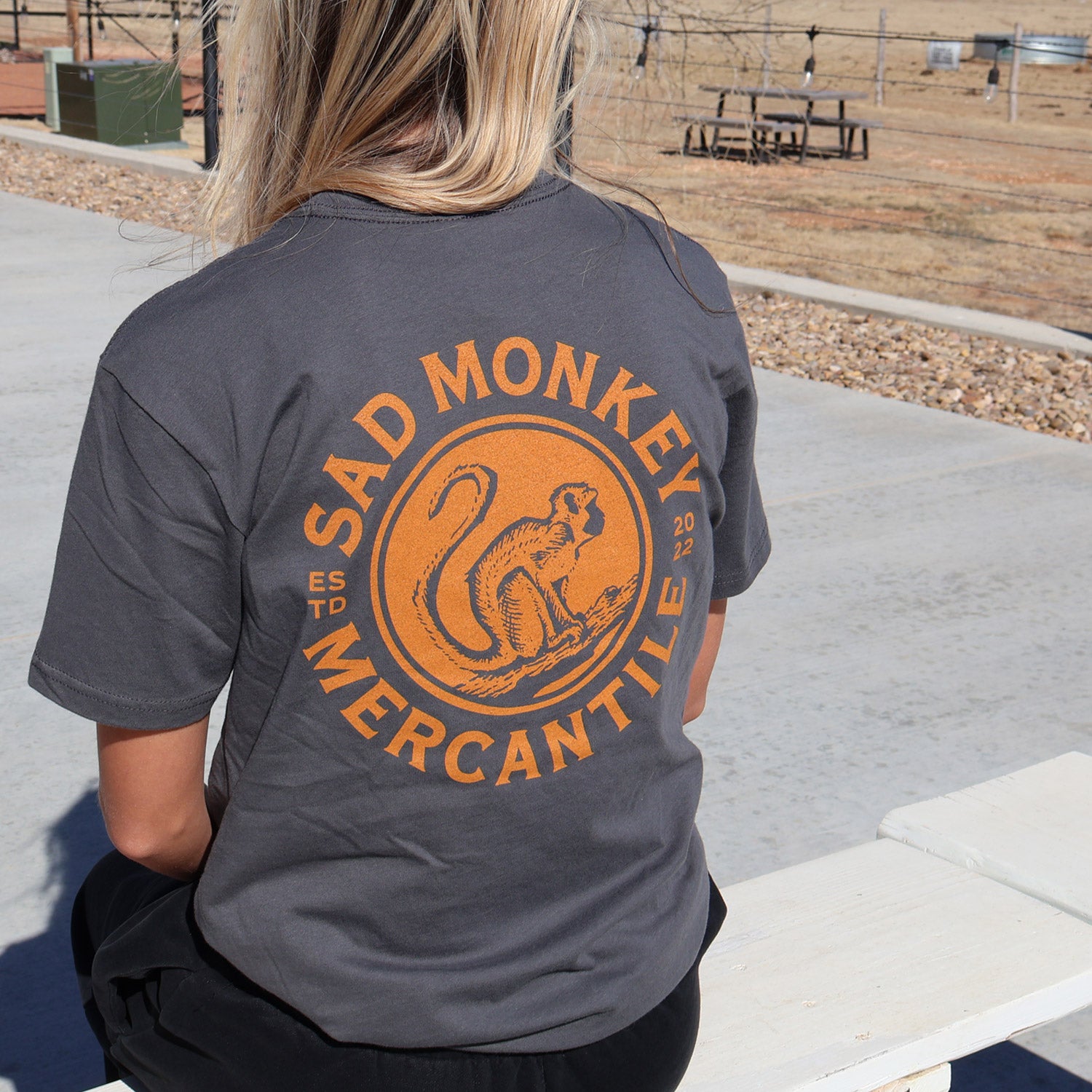 Tree Monkey Tee - Dark Gray