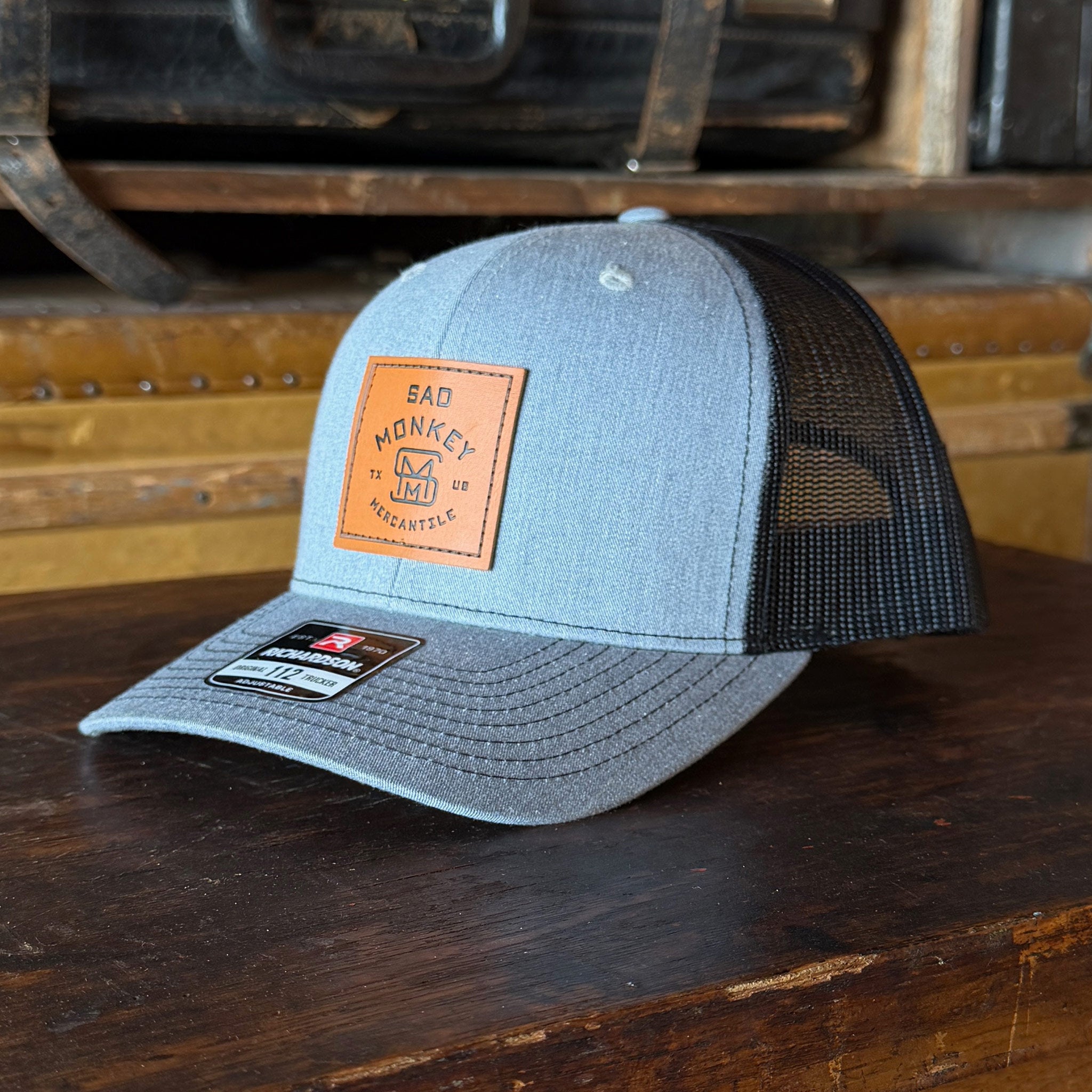Leather Brand Trucker Hat