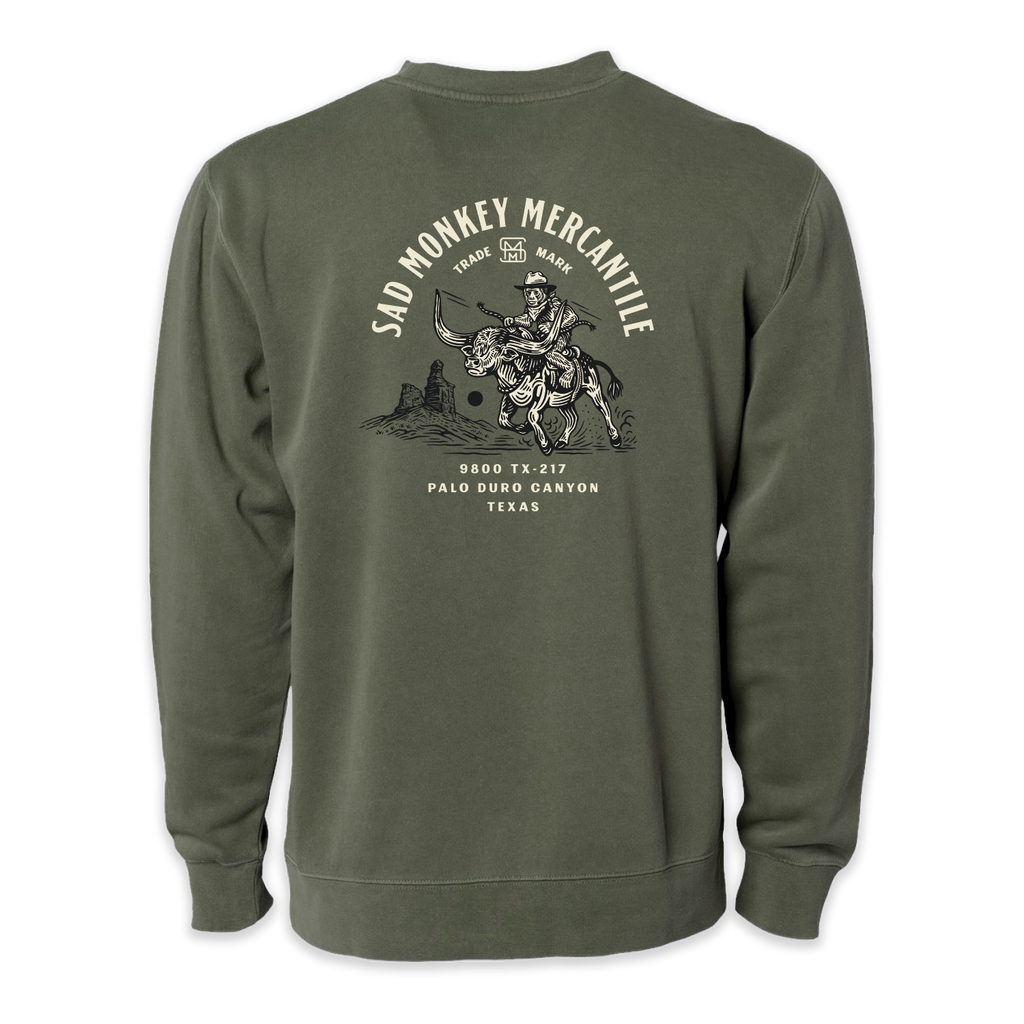 Longhorn Monkey Sweatshirt - Green