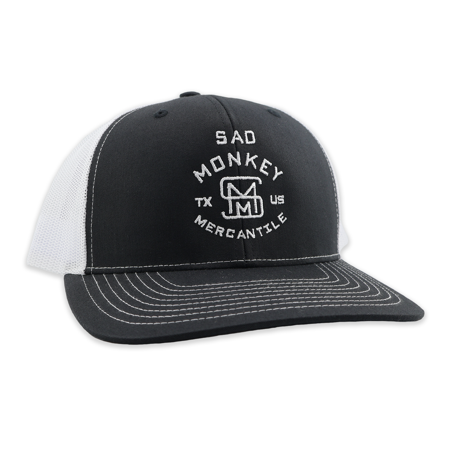 SMM Brand Trucker Hat - Black/White