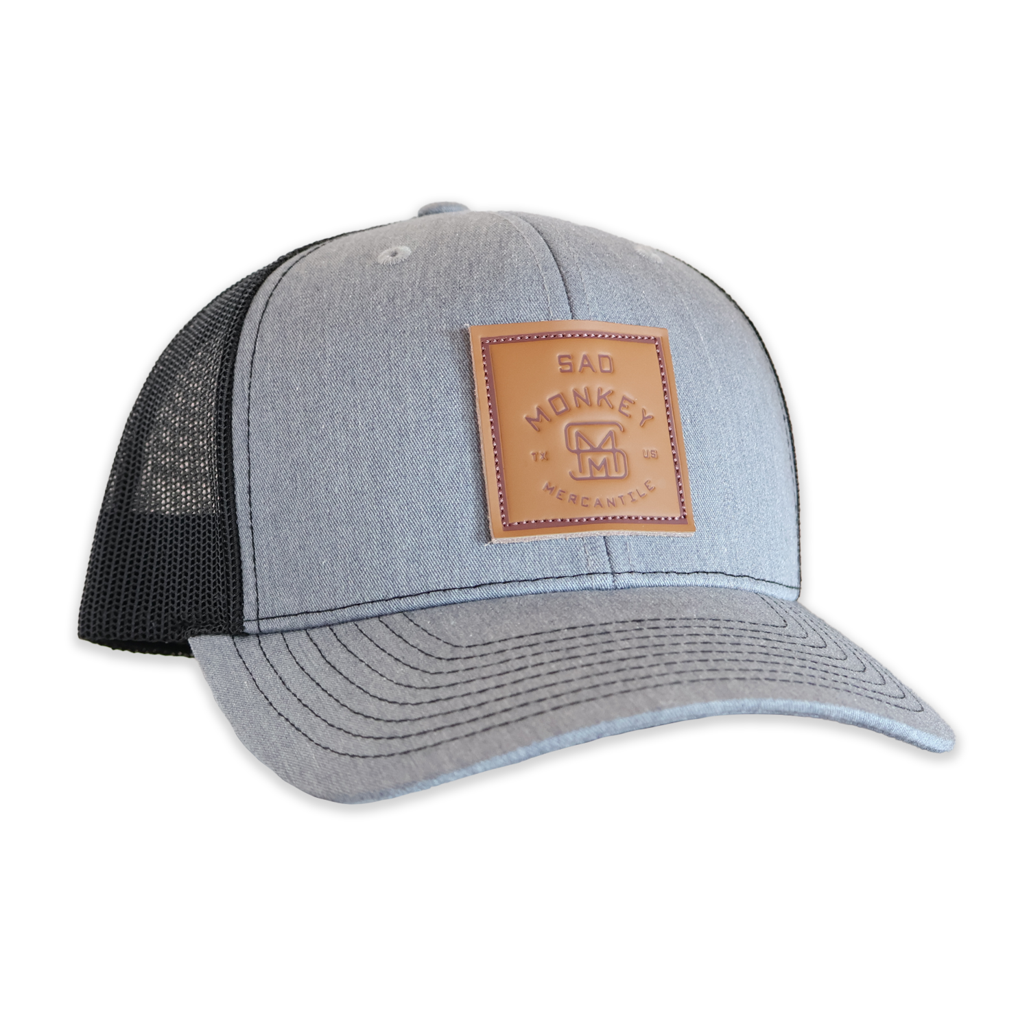 Leather Brand Trucker Hat