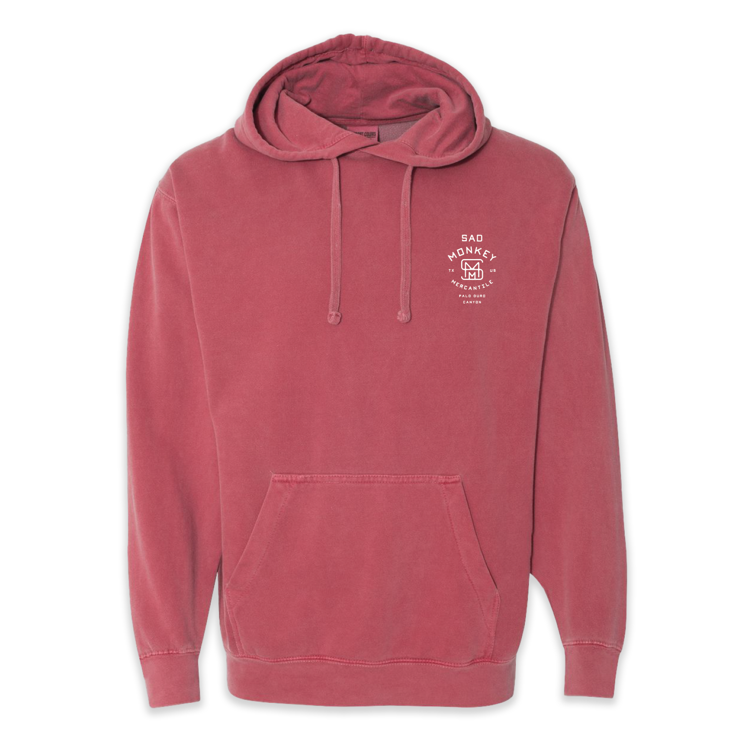 TX Monkey Face Hoodie - Crimson